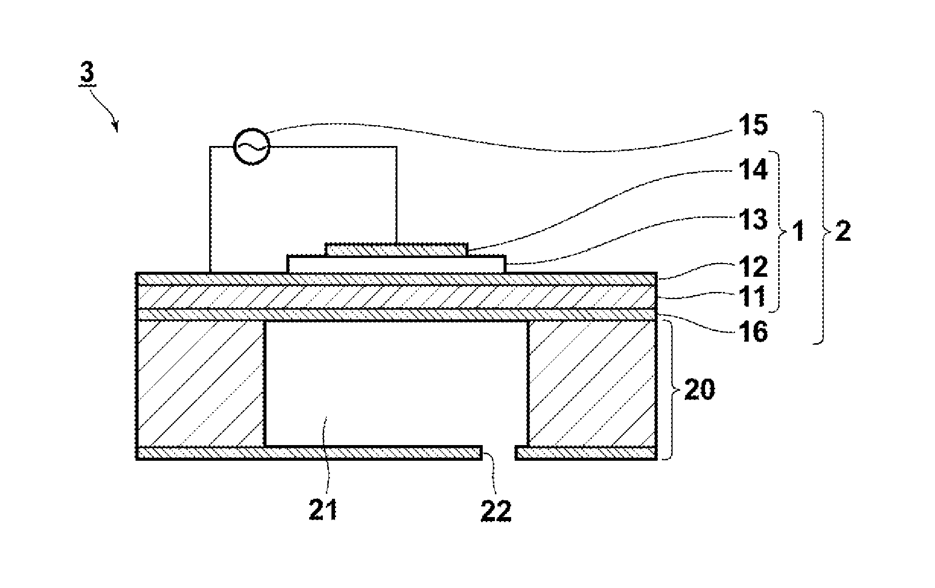 Piezoelectric device, piezoelectric device manufacturing method, and liquid discharge apparatus