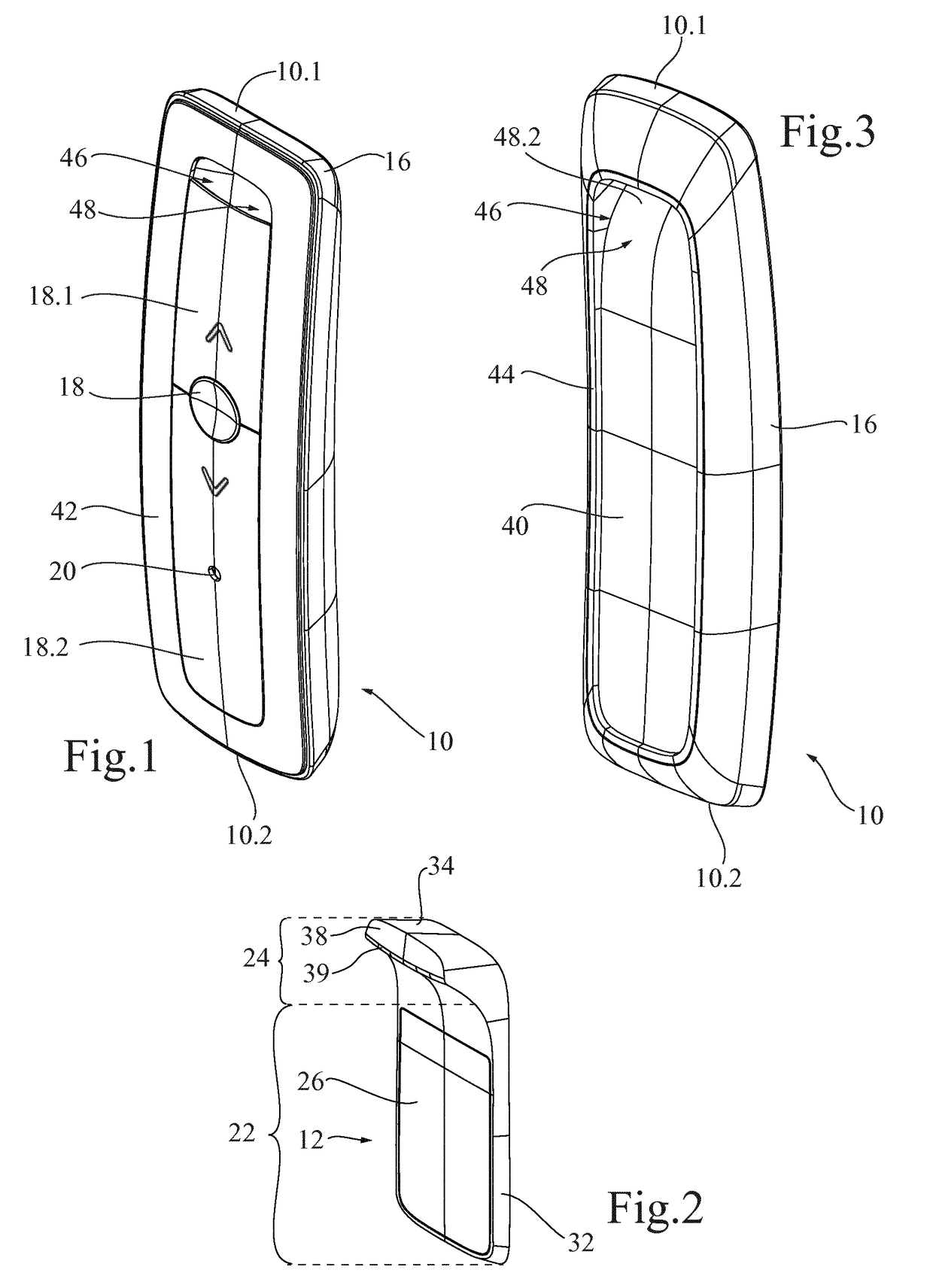 Remote-control device comprising a portable remote control and a wall mounting