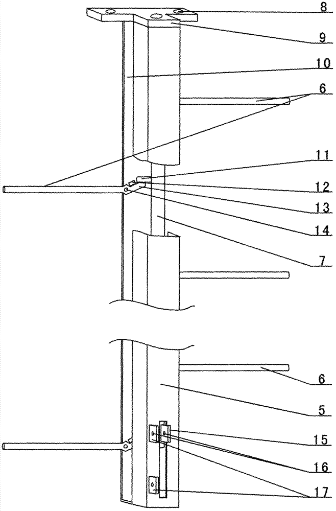 Anti-climbing stair for high-voltage electric wire tower