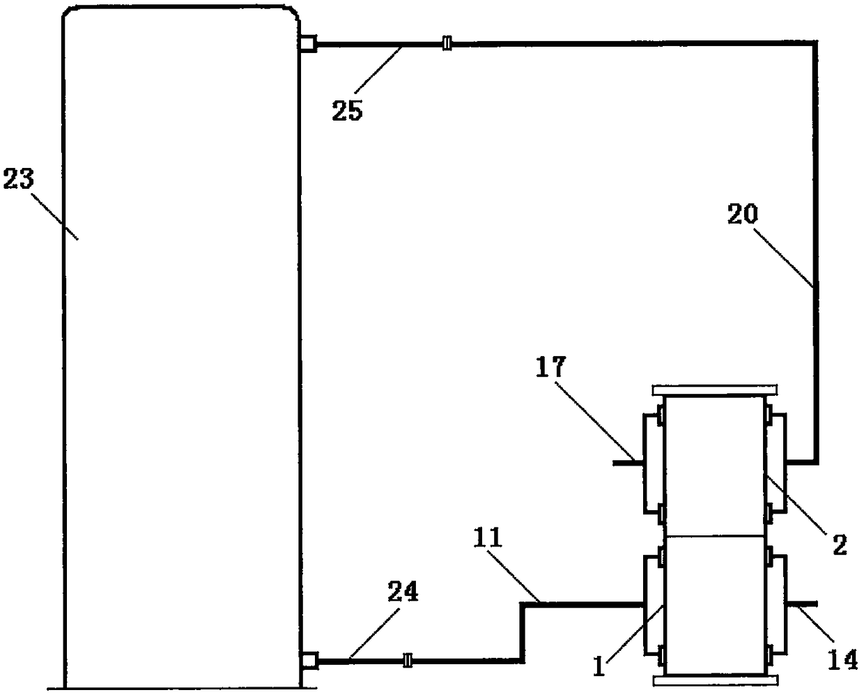 Liquid pressure alternating pressure pump and pressure exchanging method thereof