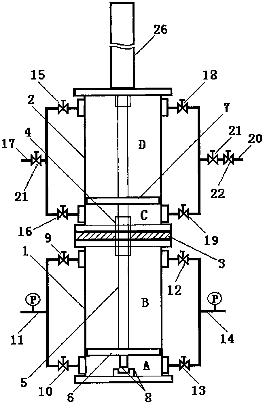 Liquid pressure alternating pressure pump and pressure exchanging method thereof