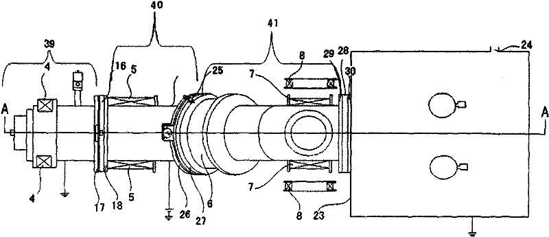 Cathodic vacuum arc source film depositing device and method for depositing film