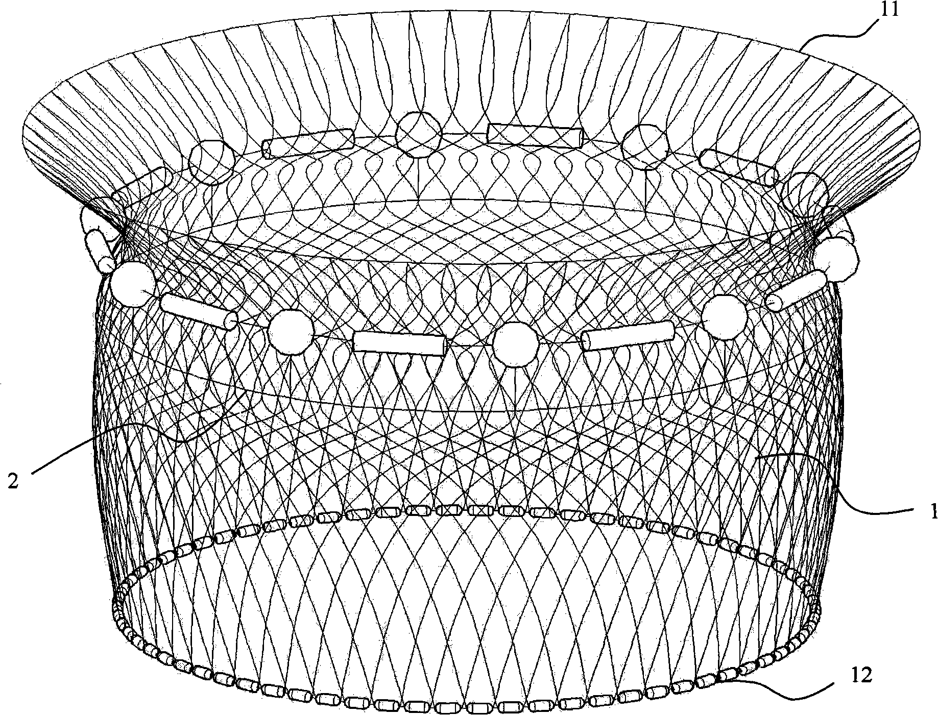 Method and special device for enclosure culture of fishes