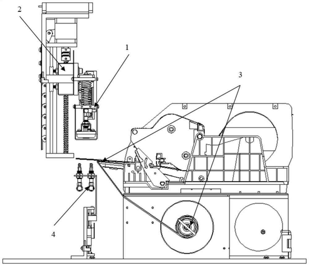 A label peeling and picking device and method for an intelligent labeling printer