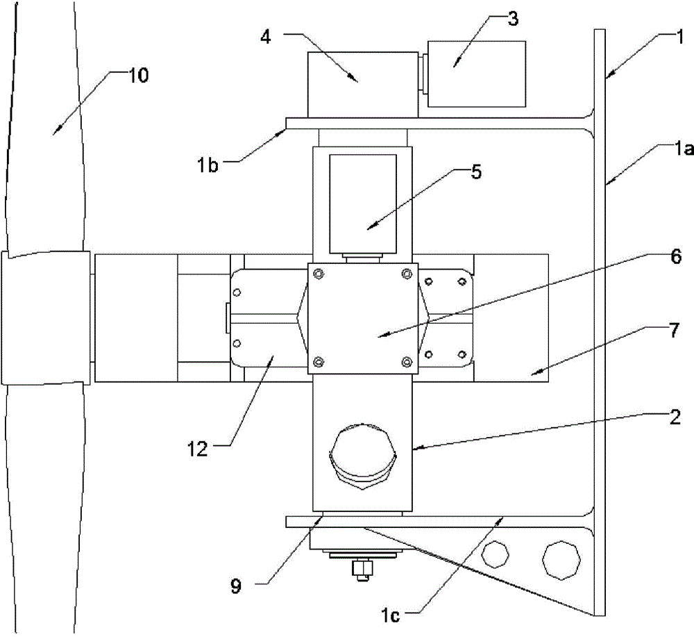 Vector propelling device for two-shaft linkage propeller for airship