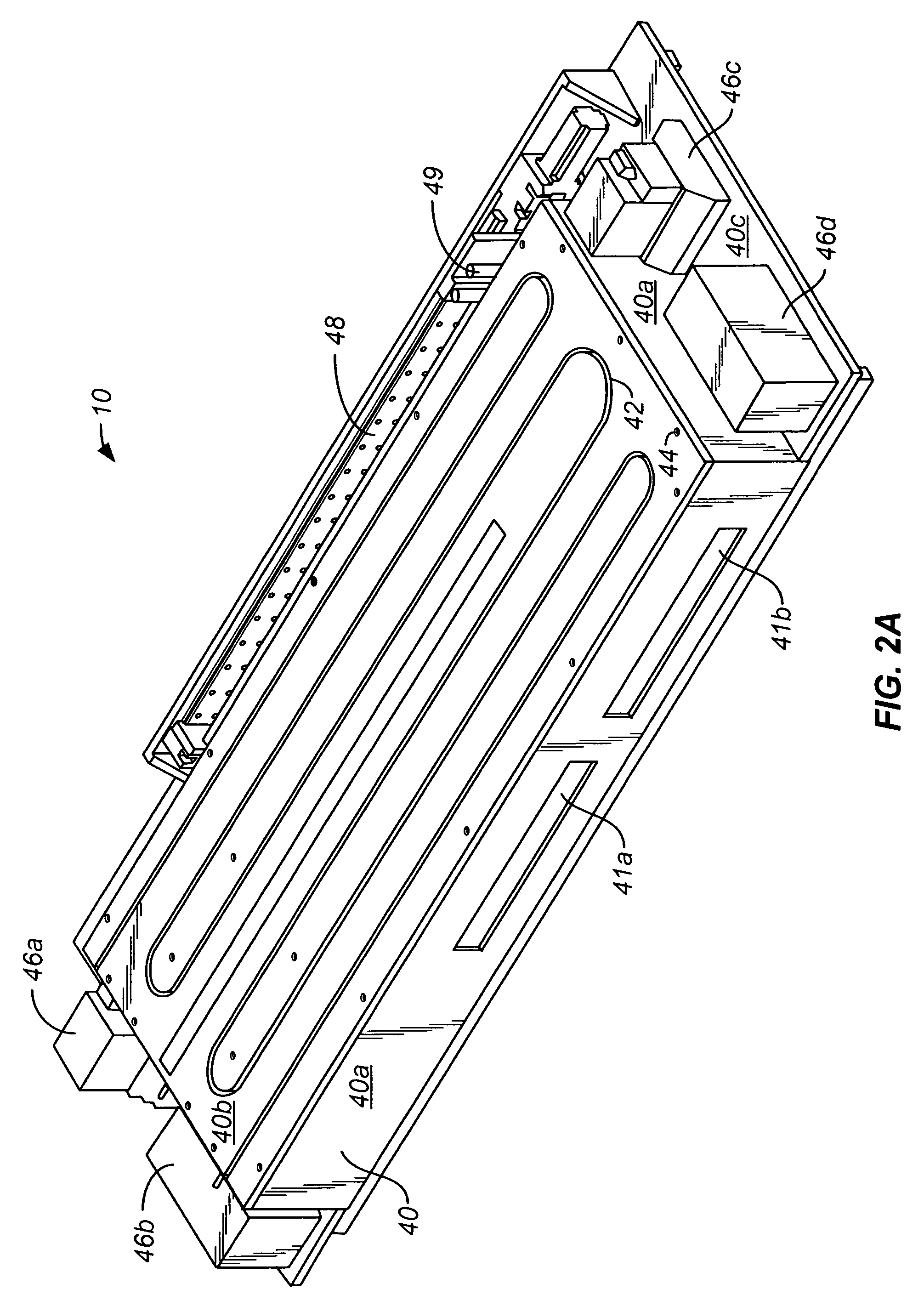 Integrated thermal unit having laterally adjacent bake and chill plates on different planes