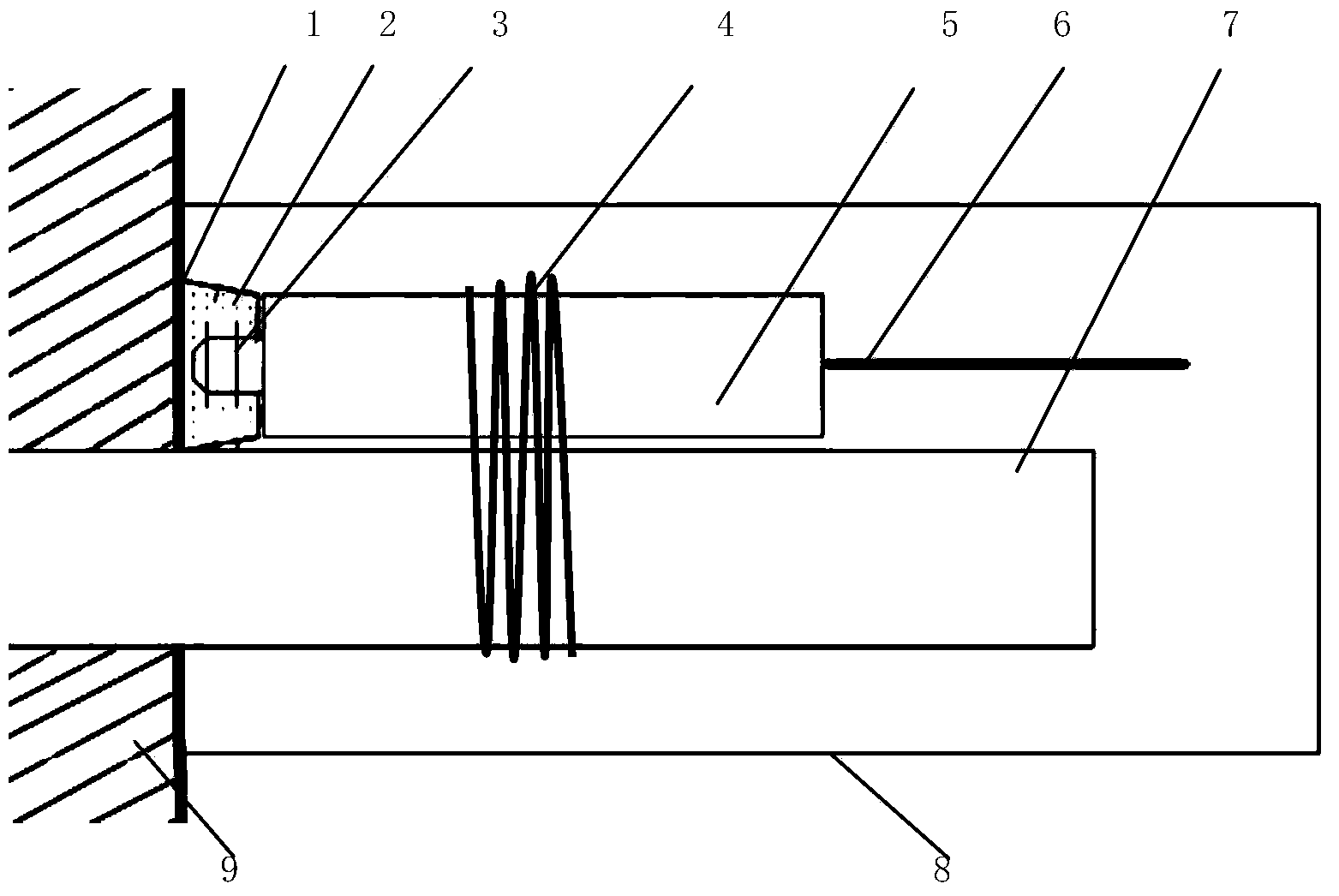 Slight shock sensor protecting device and installing method