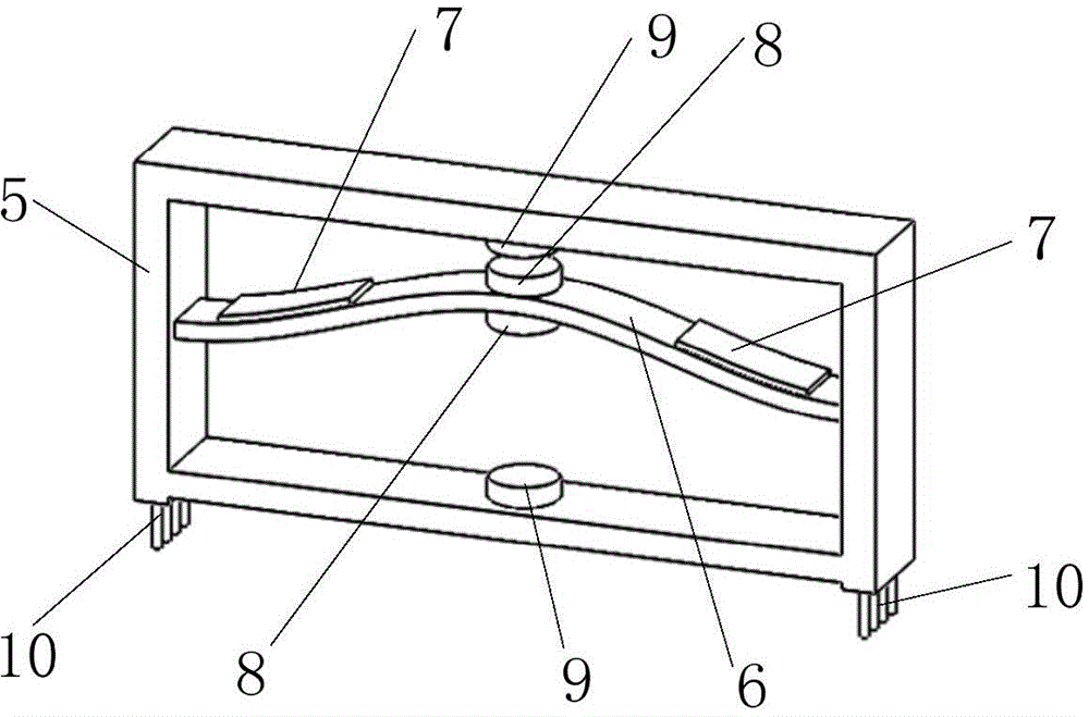 Electronic device posture adjustment device based on bistable-state structure