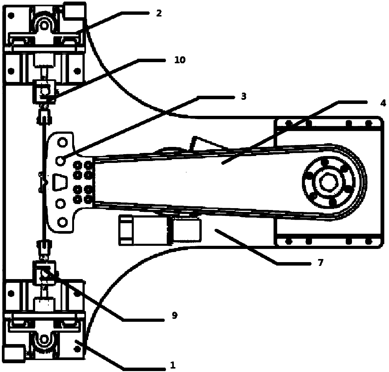 A vertical on-site torque calibration device based on the force principle of the reducer