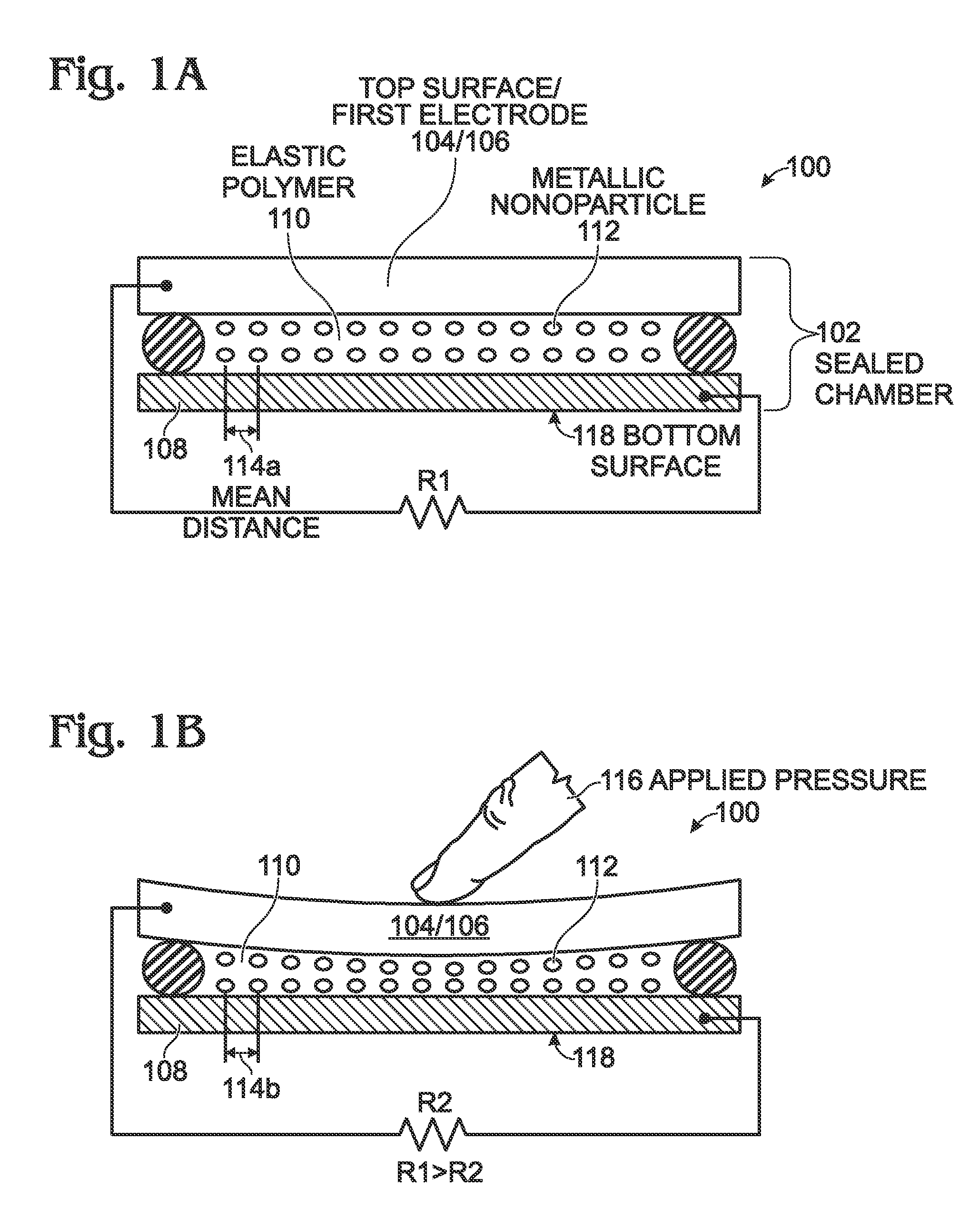 Metallic Nanoparticle Pressure Sensor