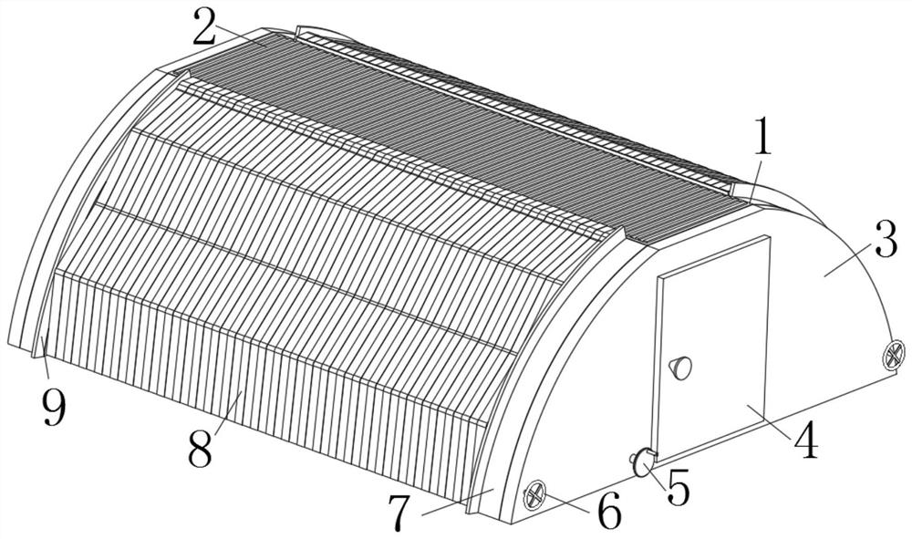 Solar photoelectric and photo-thermal integrated greenhouse