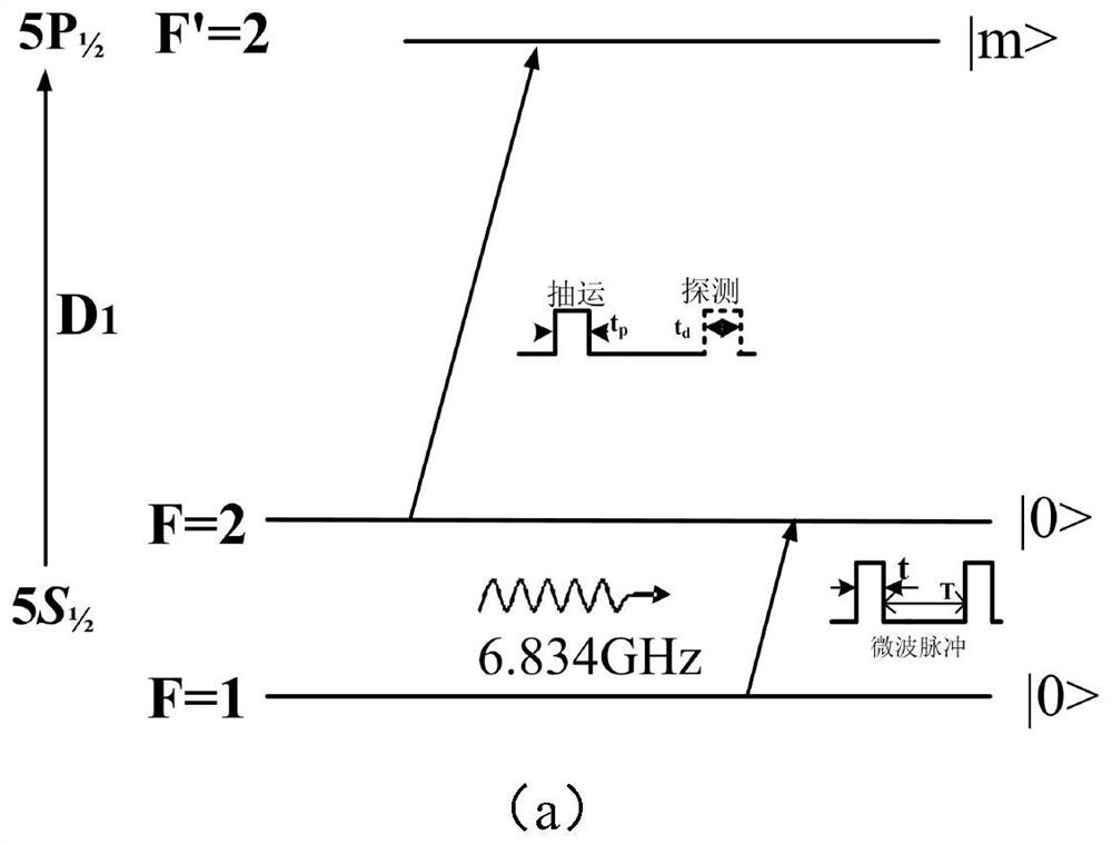 POP rubidium atomic clock capable of reducing laser noise