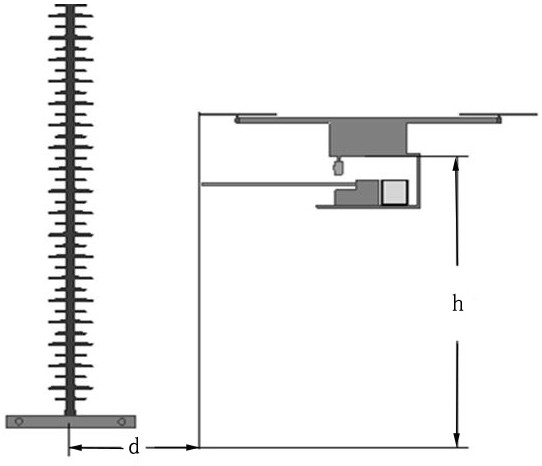 Hydrophobicity live-line test method for composite insulator of power transmission line