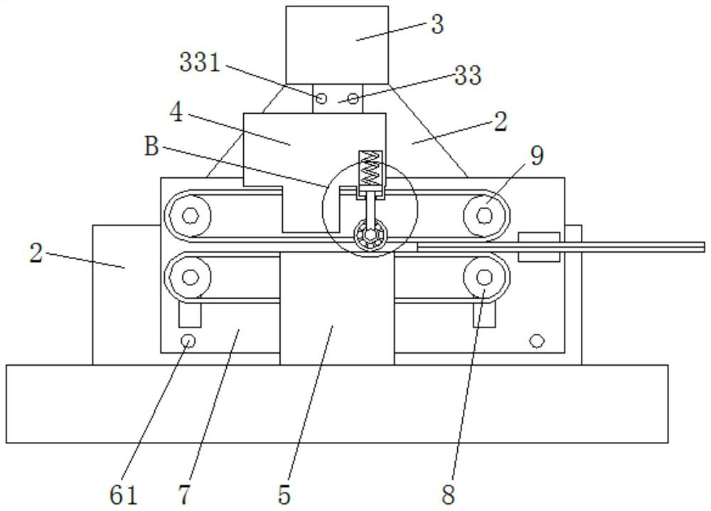 A corrugated cardboard box binding machine