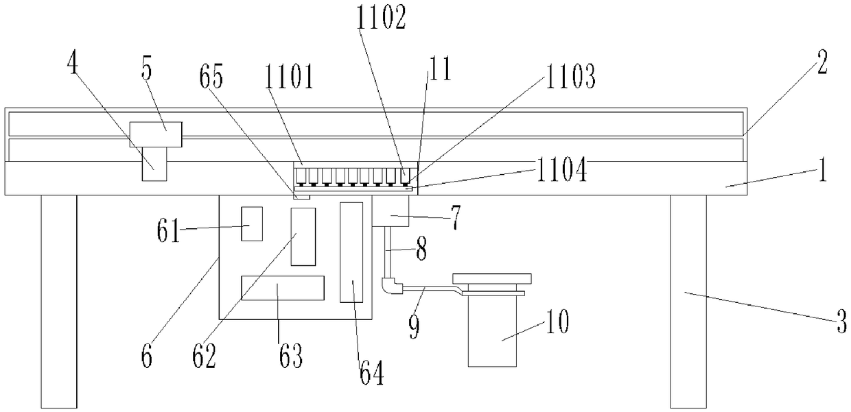 Massaging and daily nursing integrated device for patient of department of gastroenterology