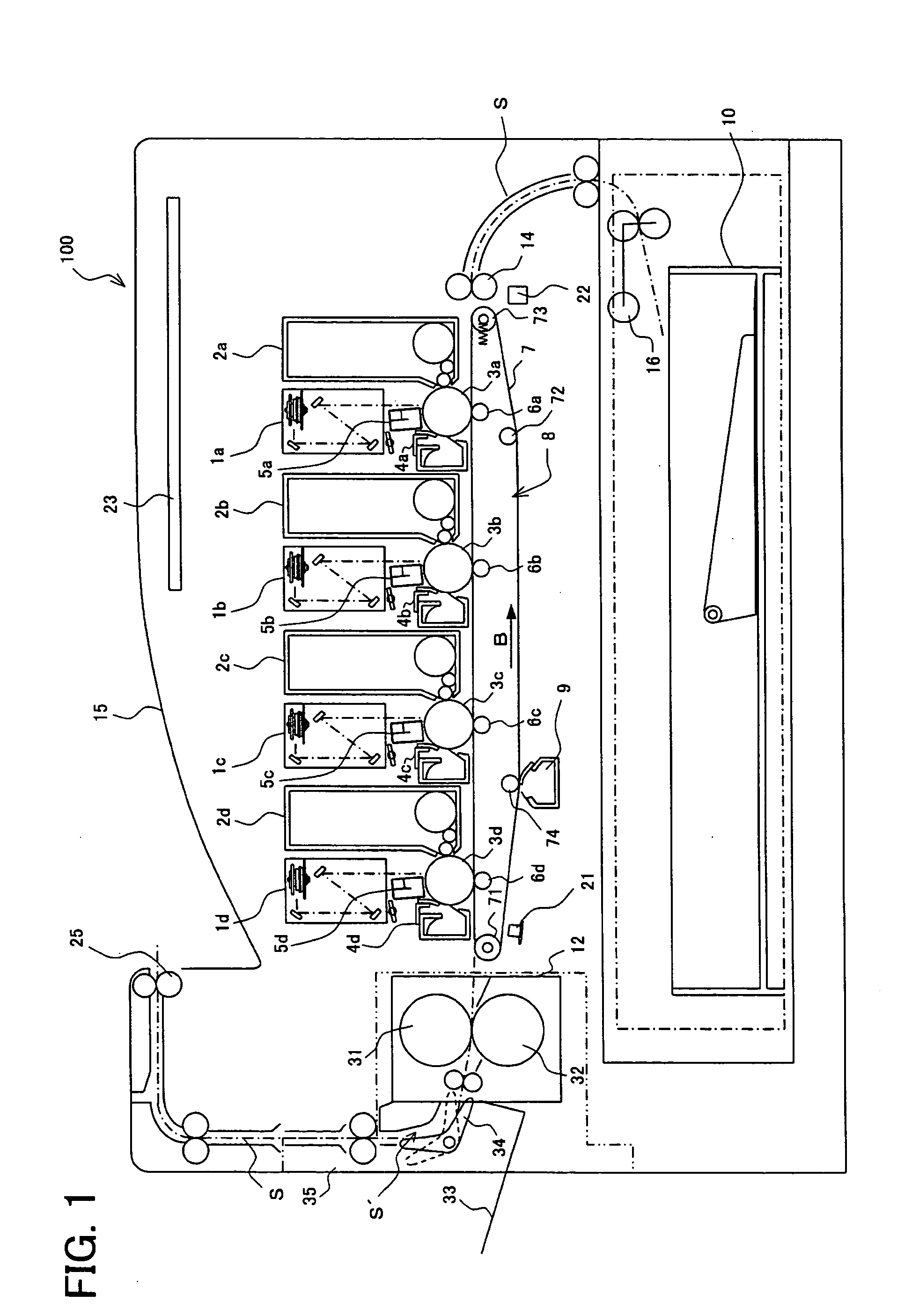 Image forming device and color misregistration correction method for image forming device