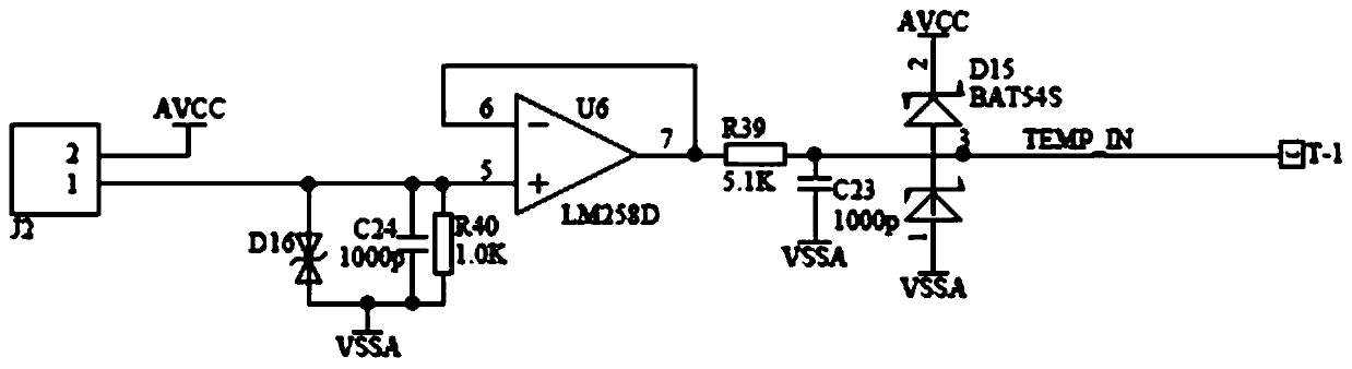 Radar discharging induction monitoring device of power transmission and distribution lines