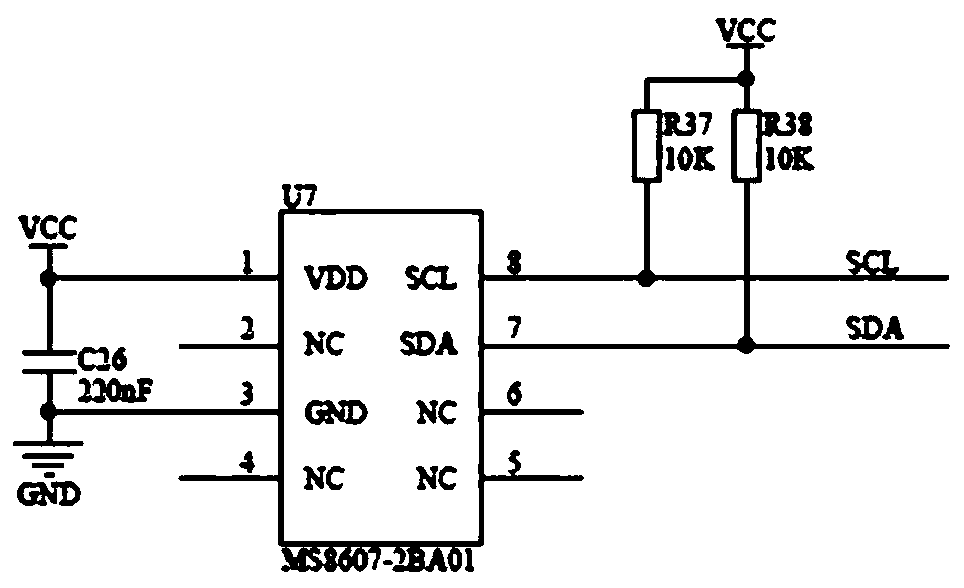 Radar discharging induction monitoring device of power transmission and distribution lines