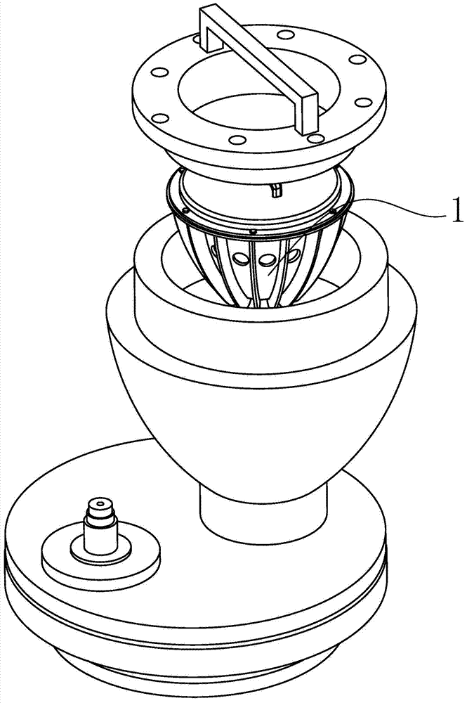 Self-suction emptying device of powder tank for thermal spraying