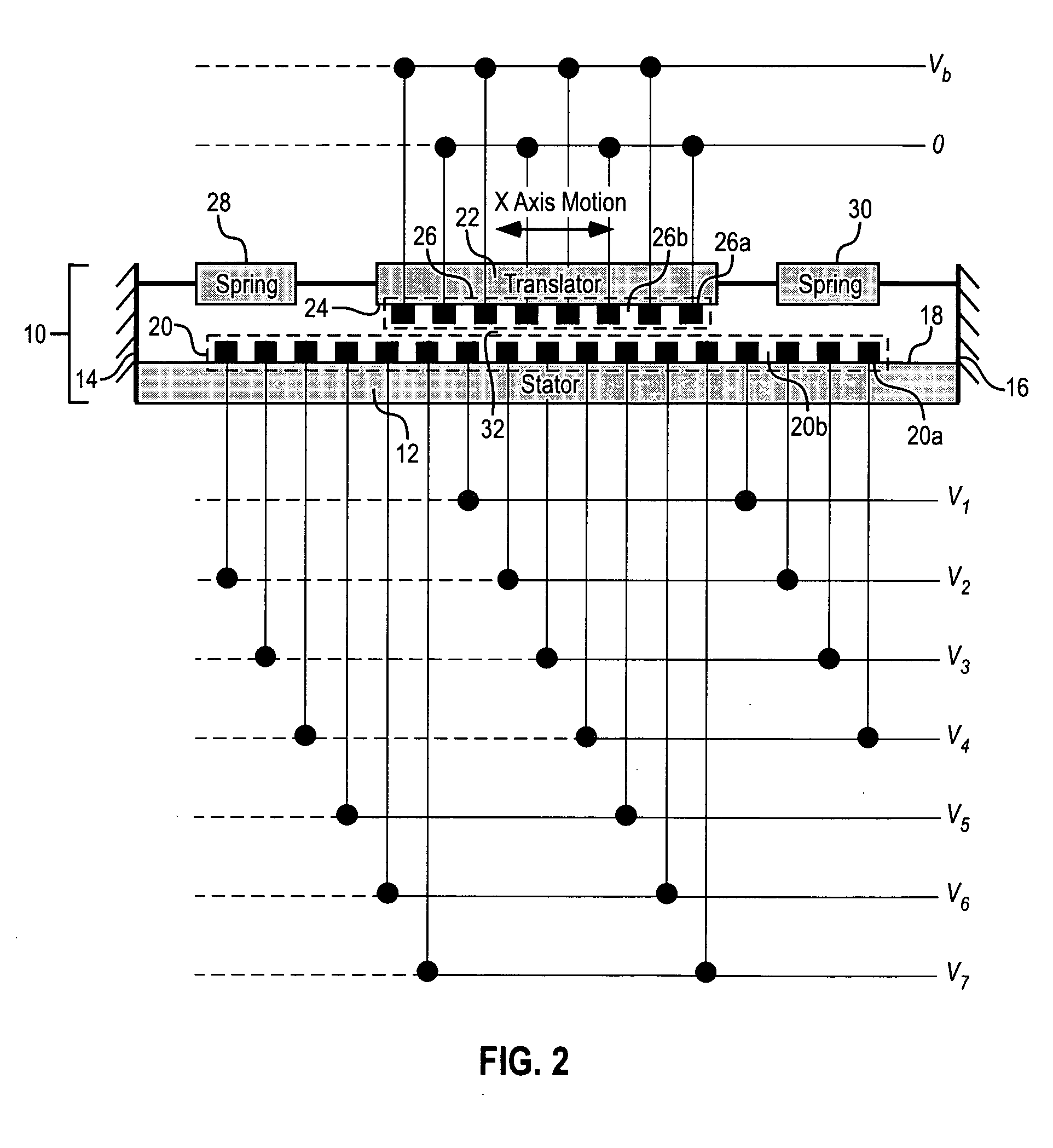 System for controlling an electrostatic stepper motor