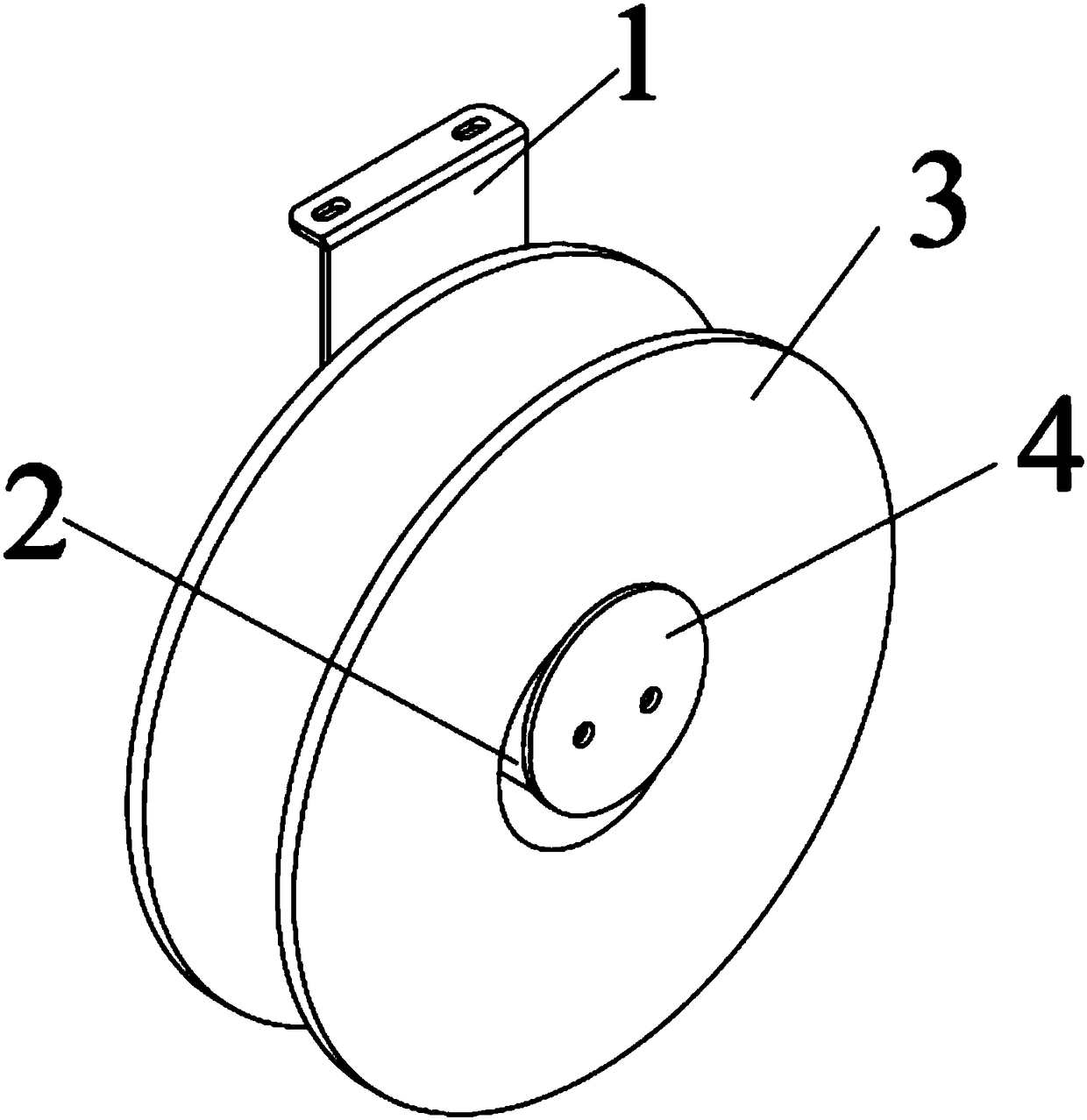 Mounting structure of 3D printer charging tray