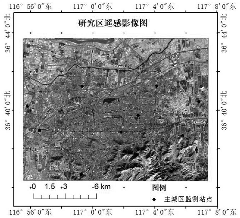 Monitoring method of urban haze pollution parameters based on medium and high resolution remote sensing images