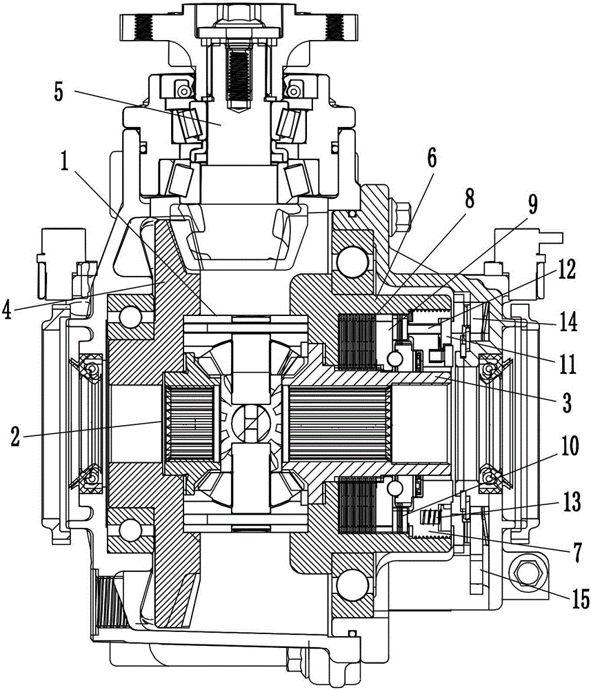 Electronic control multi-plate-type self-locking drive axle