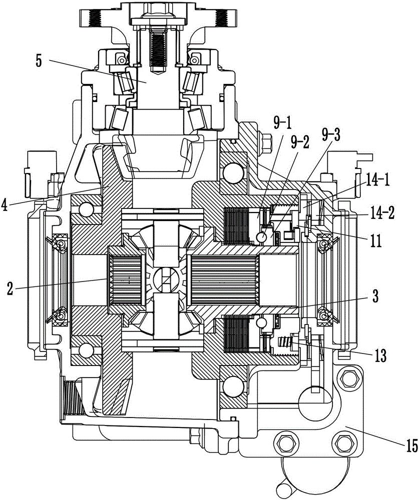 Electronic control multi-plate-type self-locking drive axle