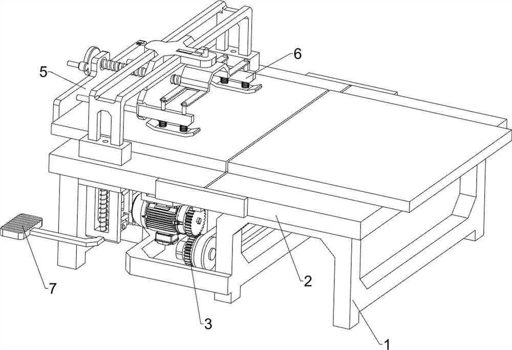 Composite material plate cutting device