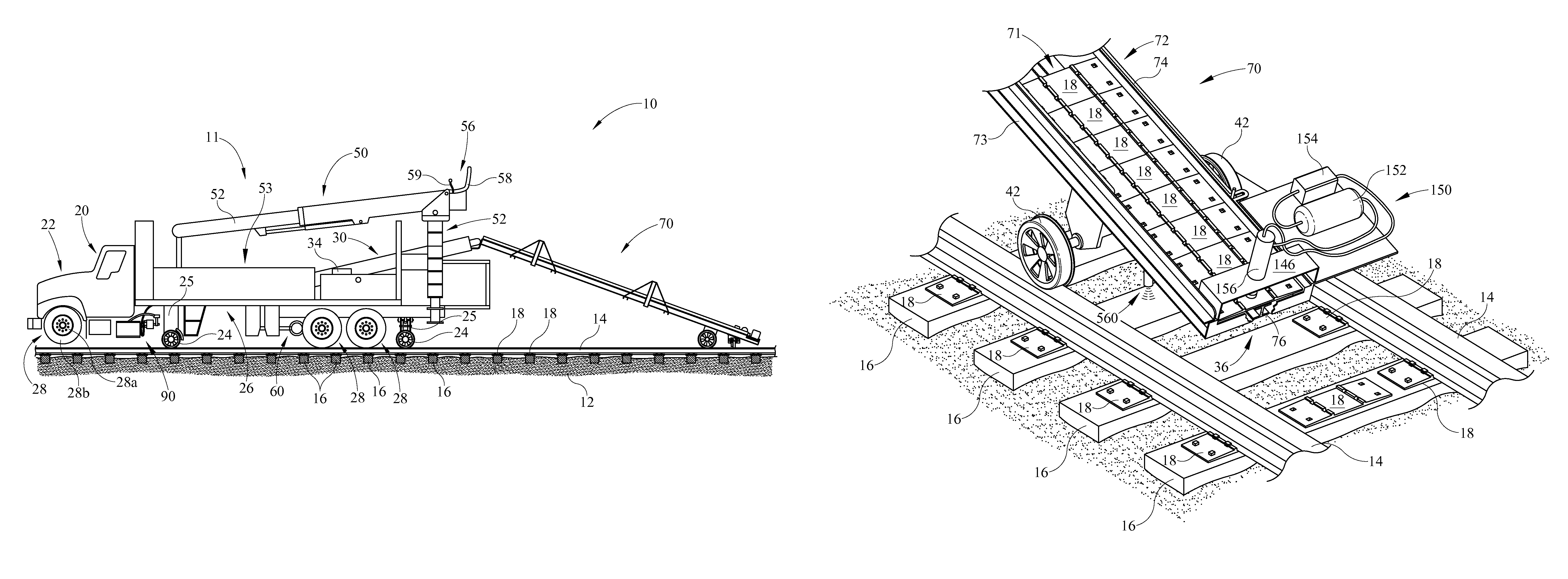 Slide rail for a high-rail vehicle