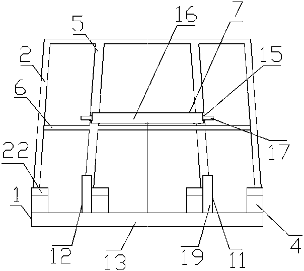 Adjustable multi-layer glass transport frame