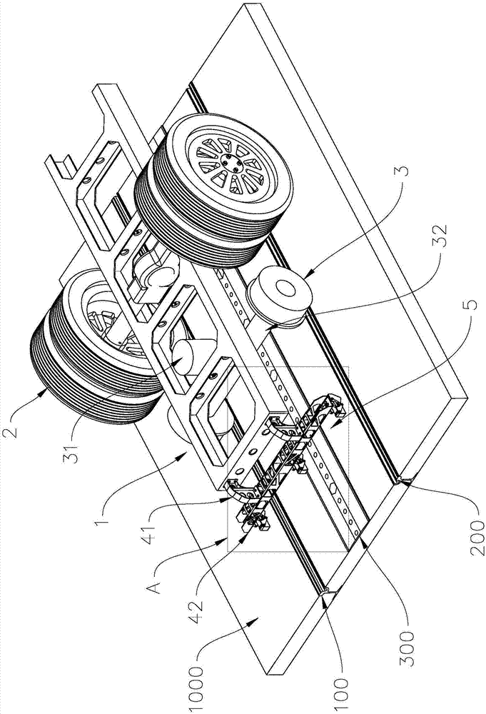 Vehicle and method for detecting geometric parameters of tracks