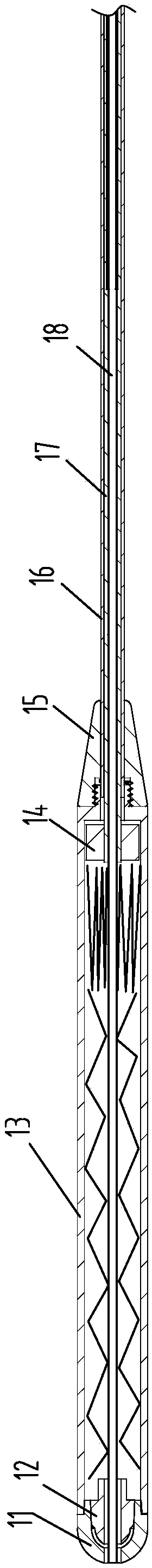 Stomach fluid director and releasing method thereof