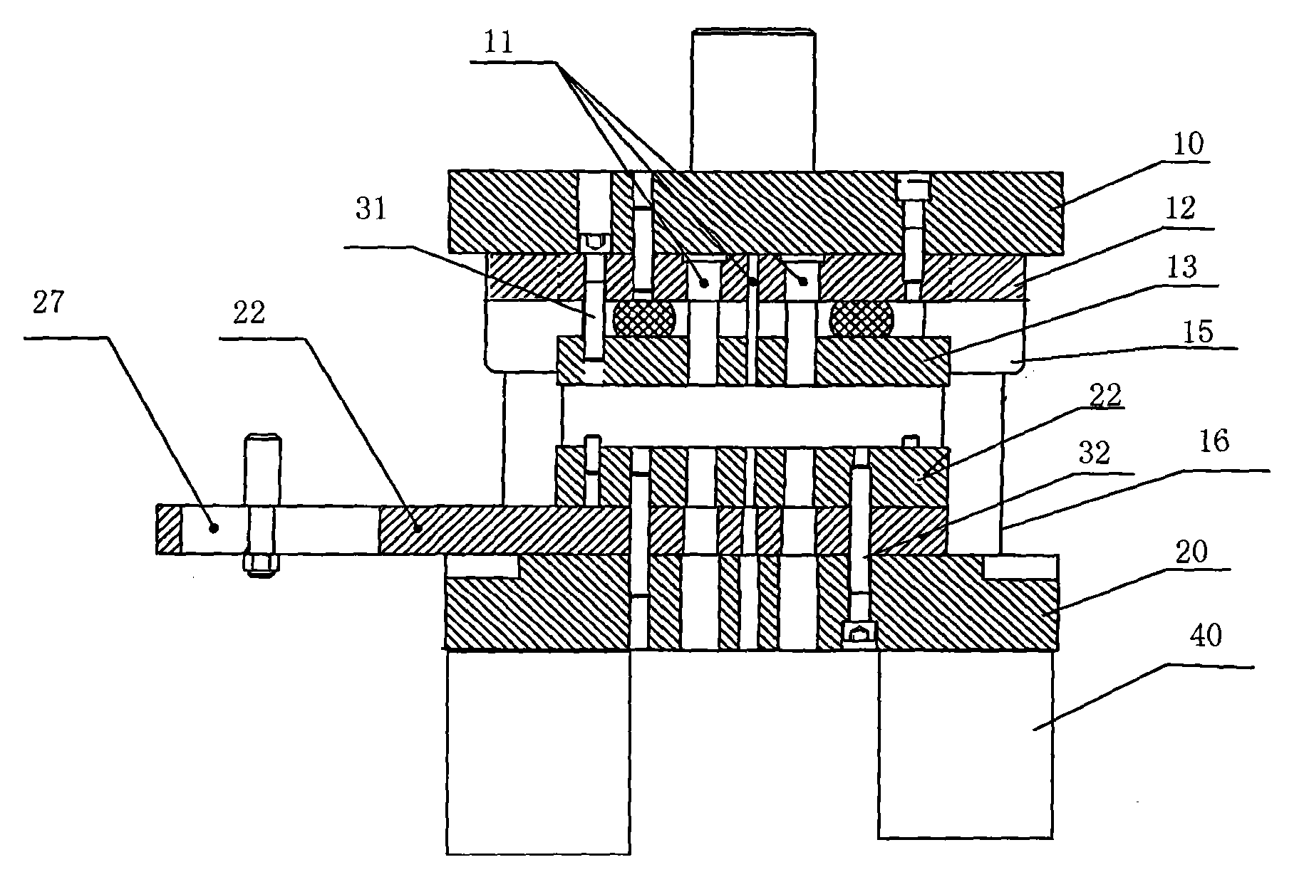 Blanking extrusion die for soldering lug