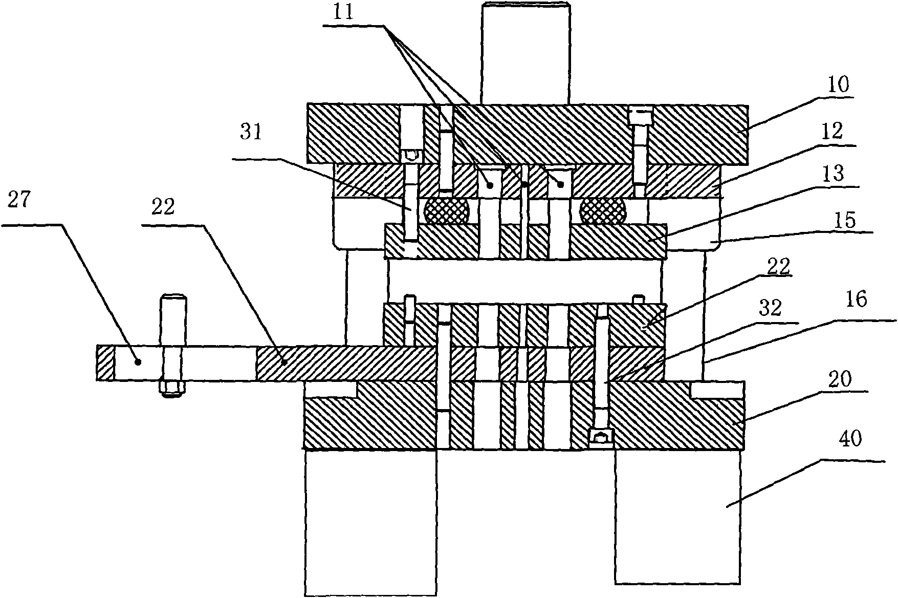 Blanking extrusion die for soldering lug