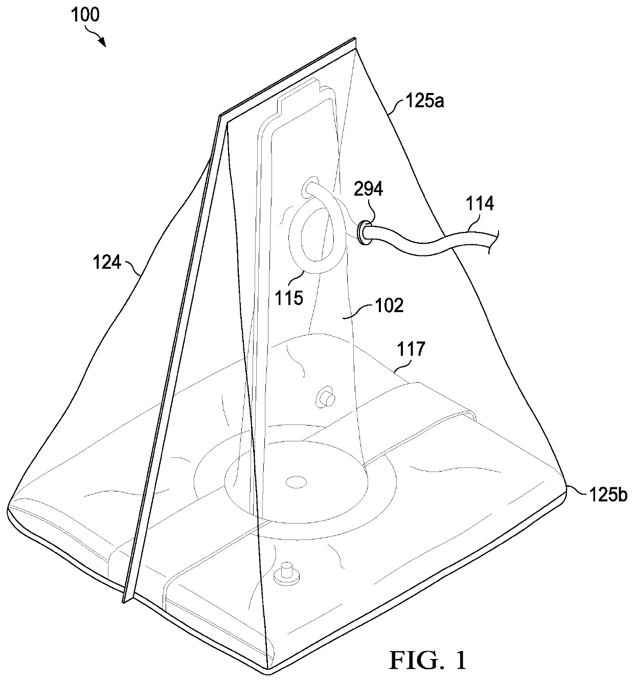 Apparatus and method for deploying a preoperative skin disinfection device with integrated drape