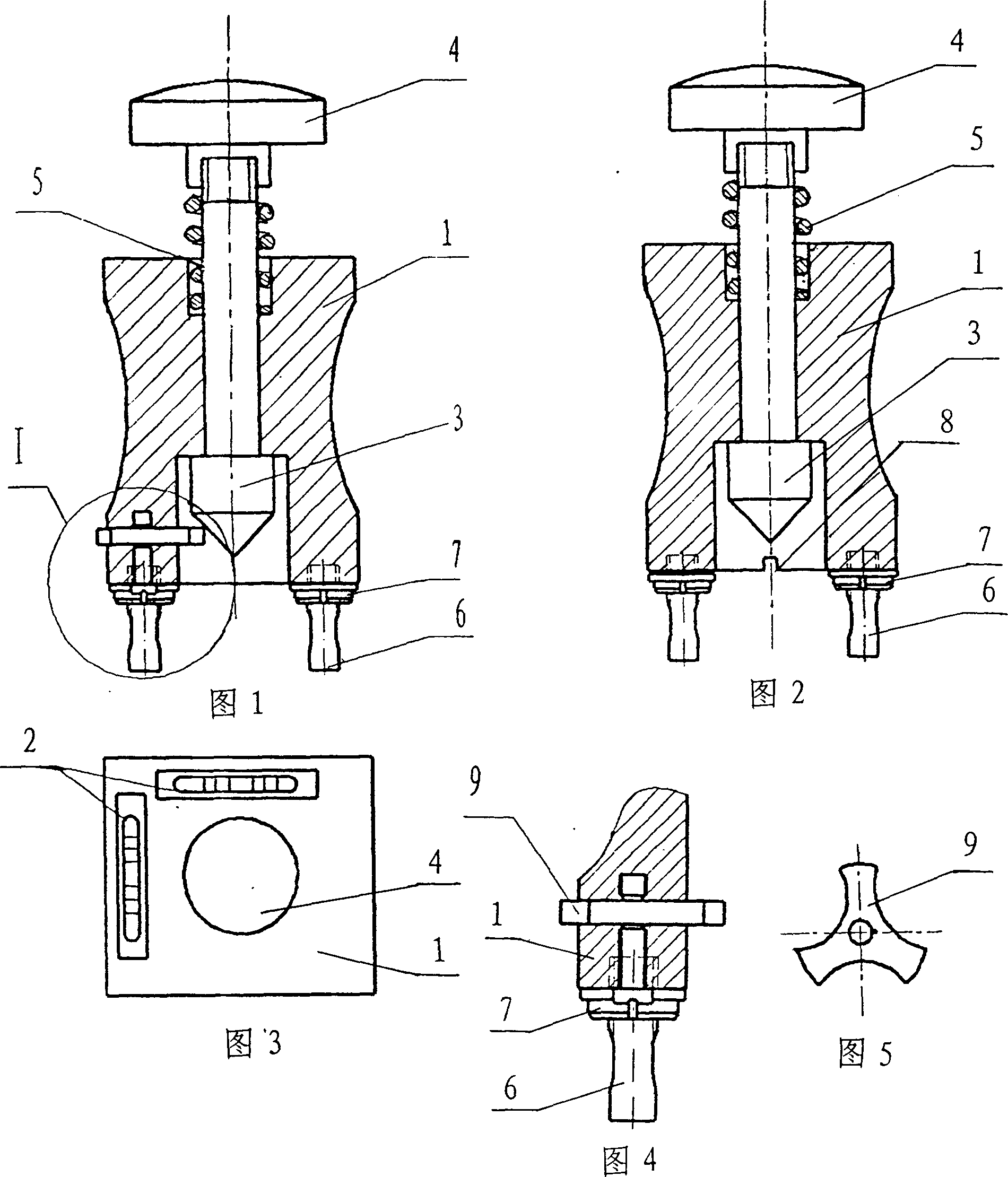 Sample-punching correcting instrument