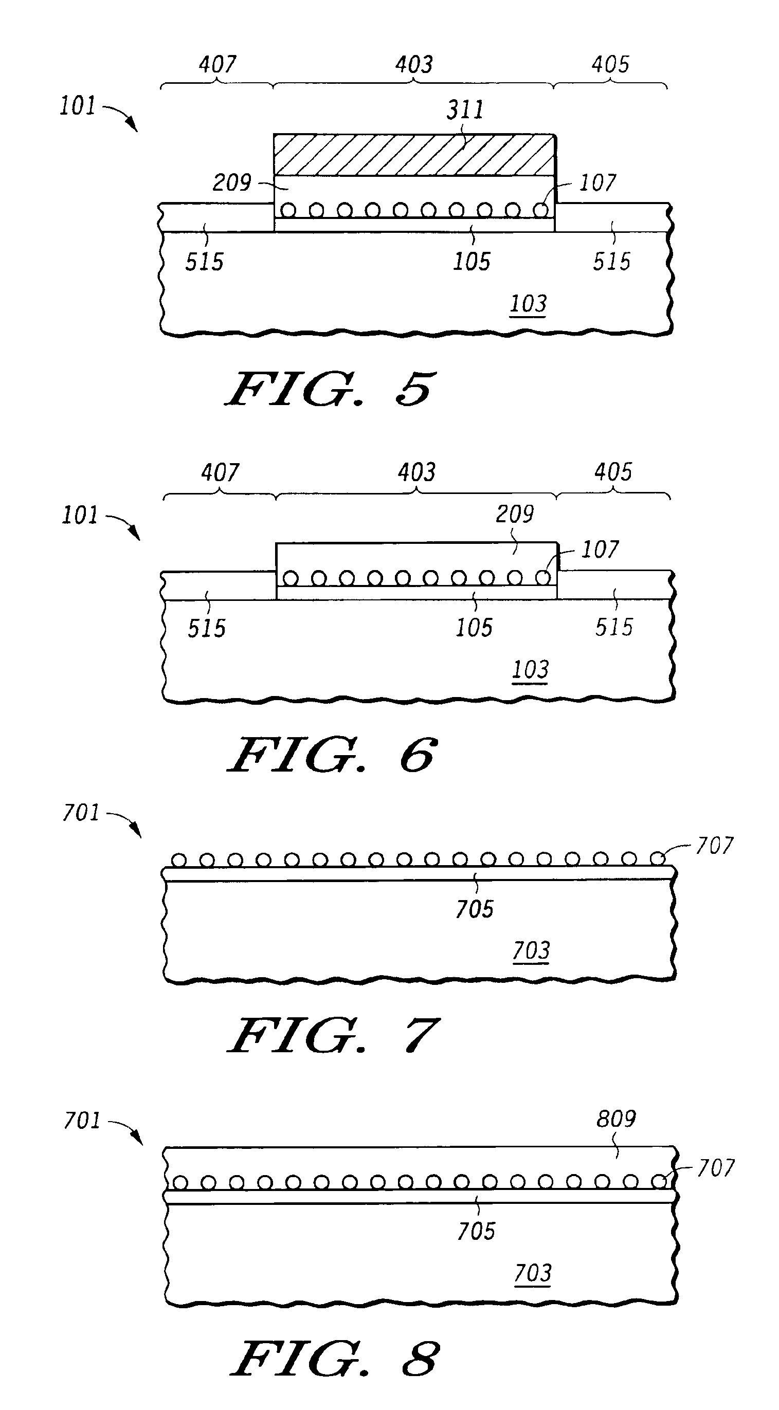 Semiconductor device with nanoclusters