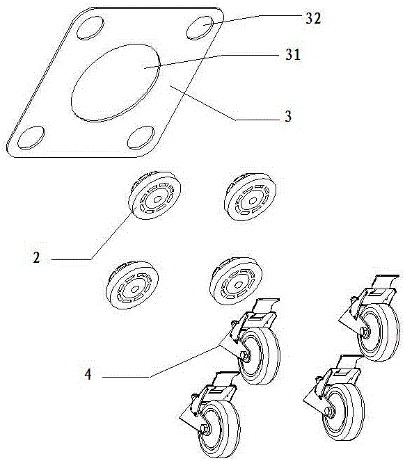 Packaging paper box moving device