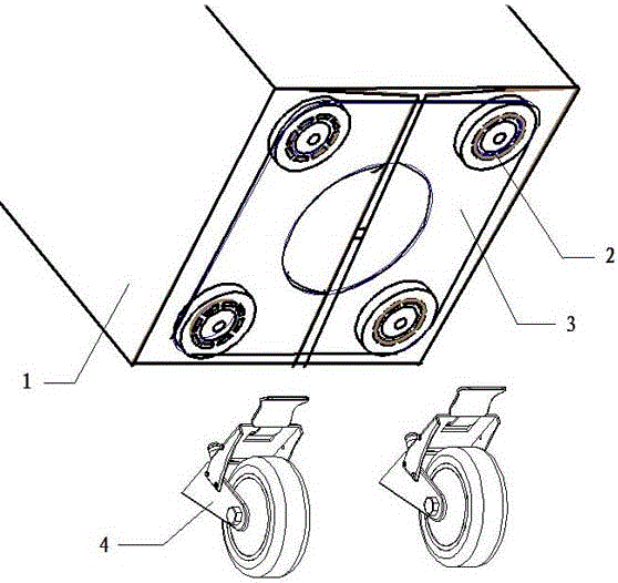 Packaging paper box moving device