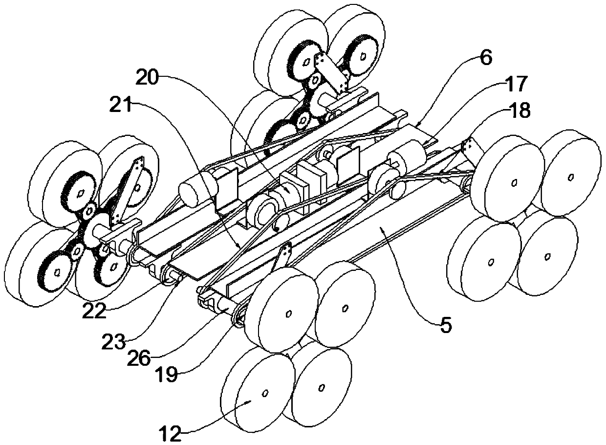 Intelligent stair-climbing express delivery trolley