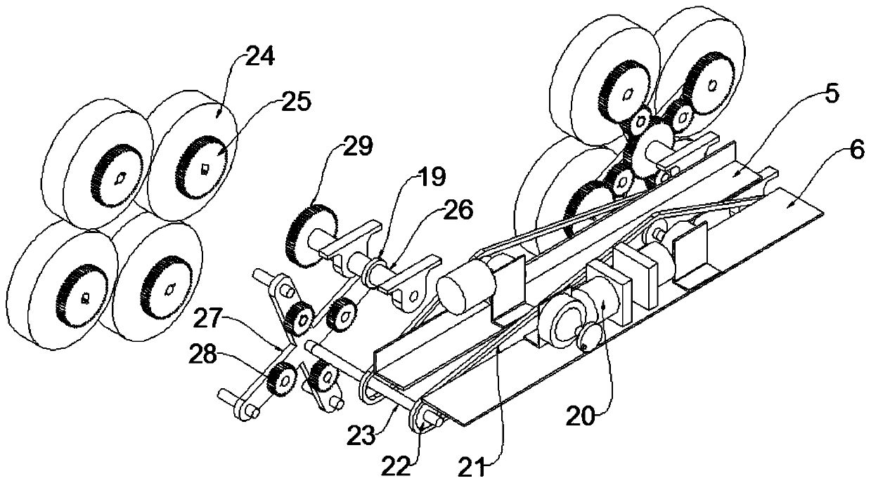 Intelligent stair-climbing express delivery trolley