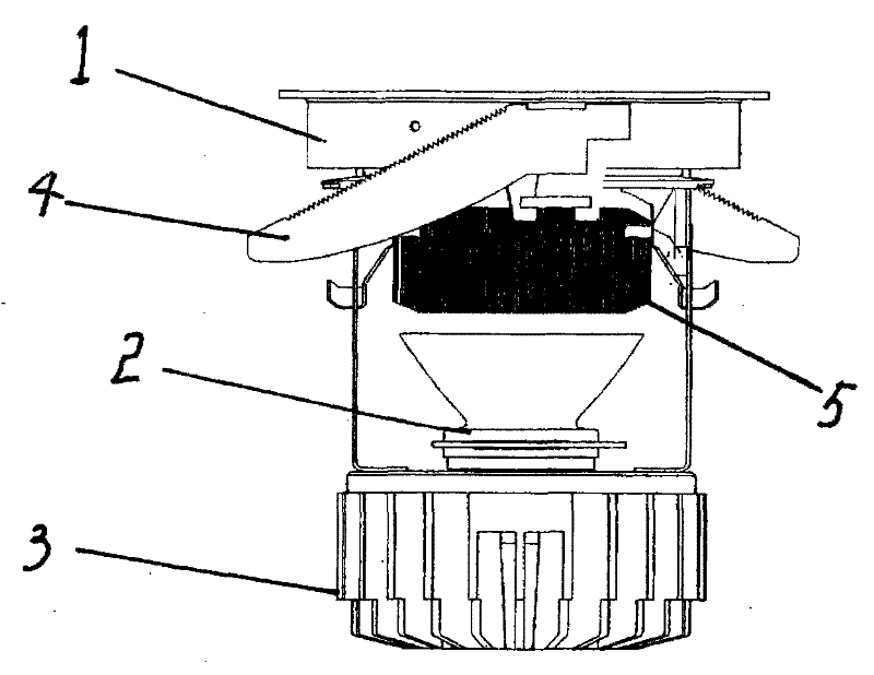 Novel light emitting diode (LED) lamp for photoelectric heat separation and manufacturing method thereof