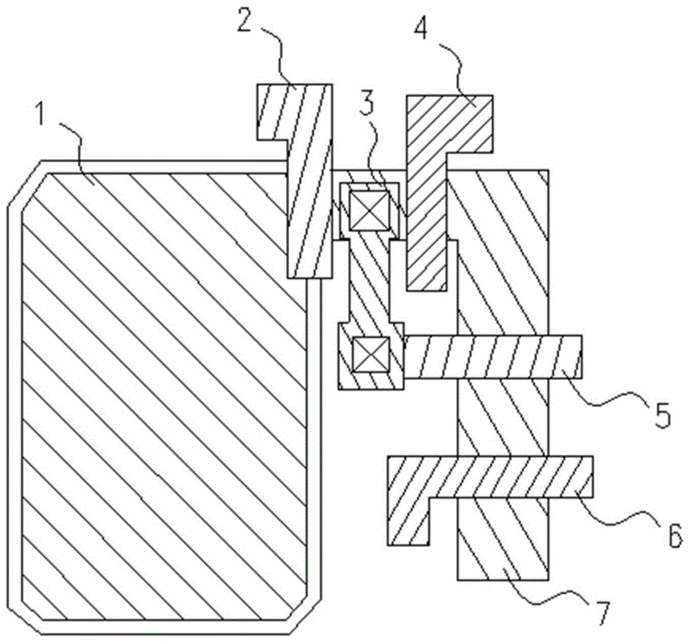 A transfer transistor structure