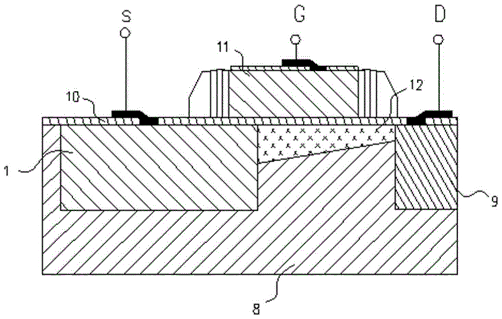 A transfer transistor structure