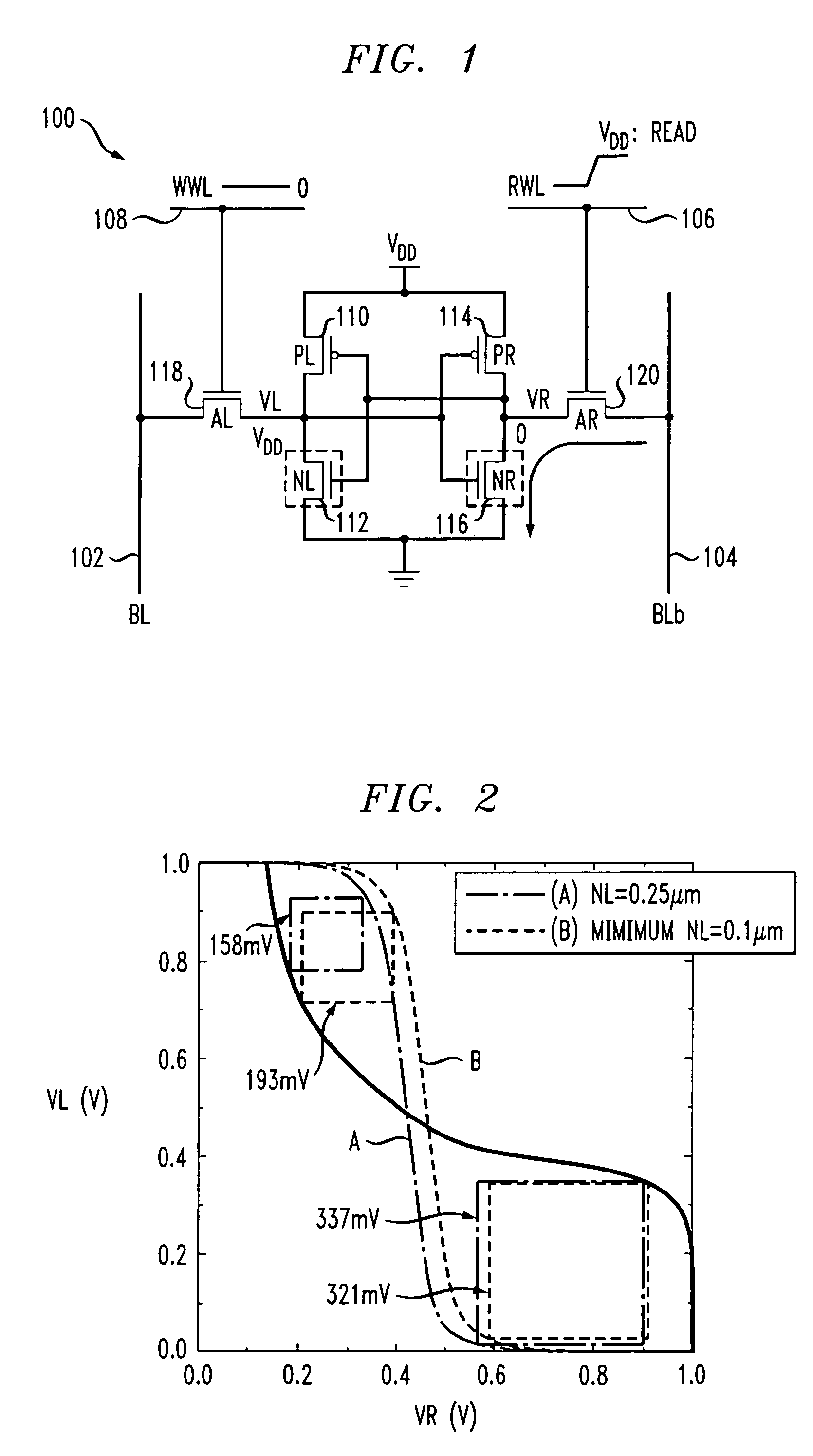 Asymmetrical memory cells and memories using the cells