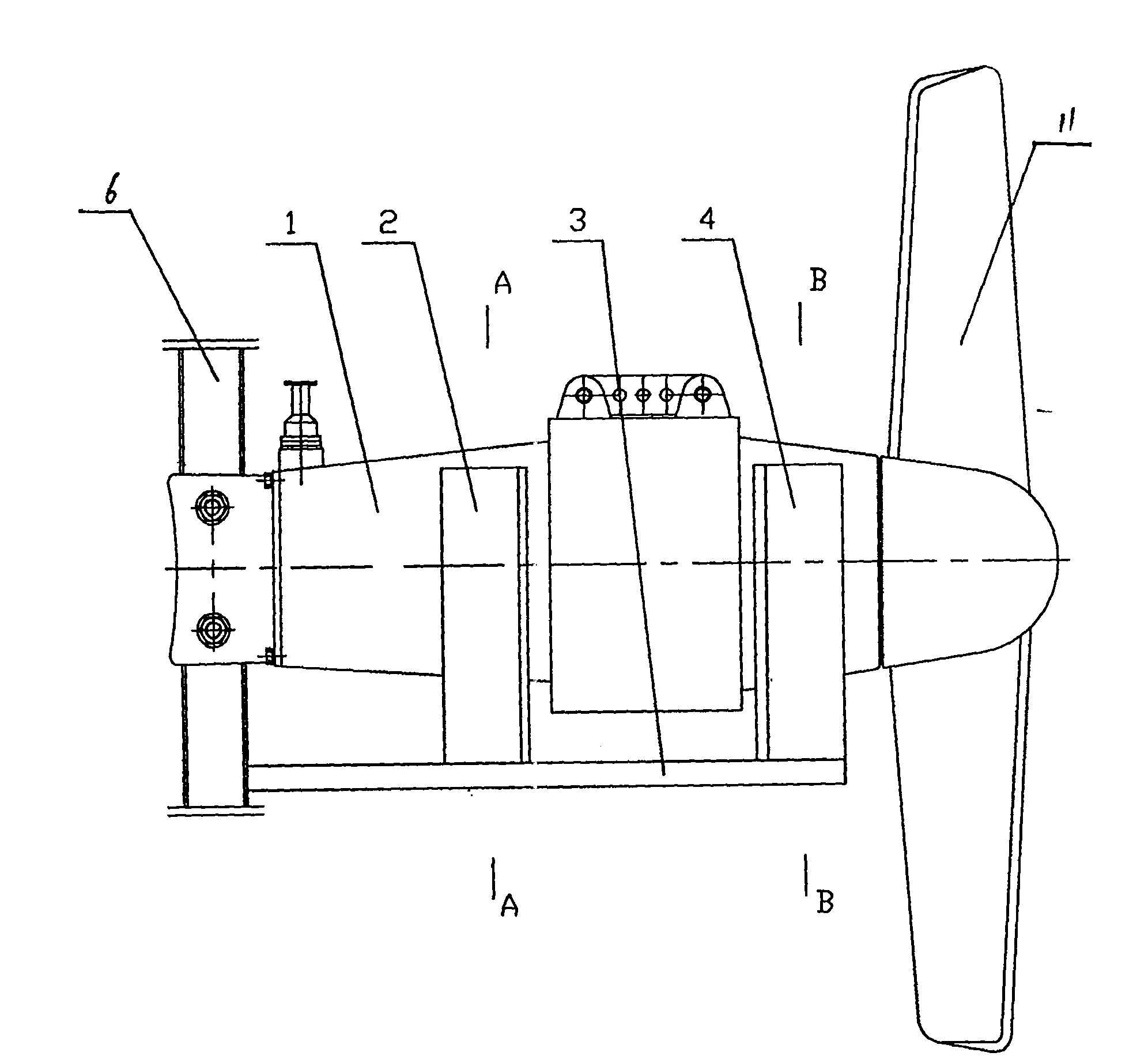 V cone type coupling seat of absorbing shock utilized in agitating plug flow equipment