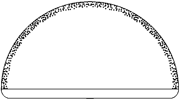 Preparation method of LED remote excitation fluorescent powder layer