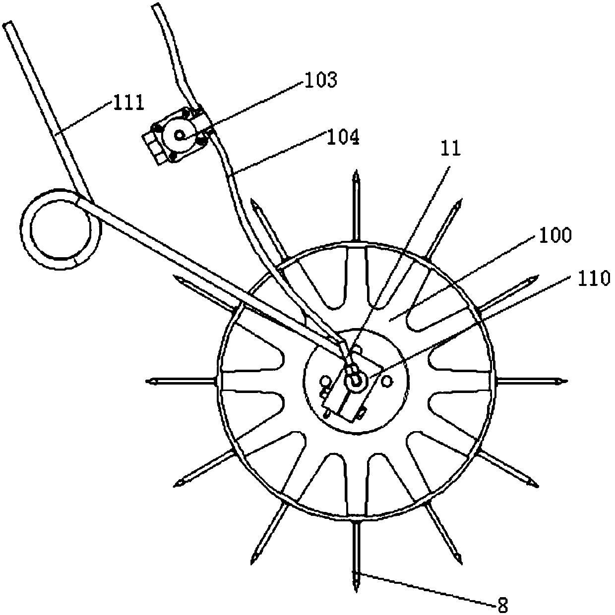 Accurate pesticide application system and method for roots of trees