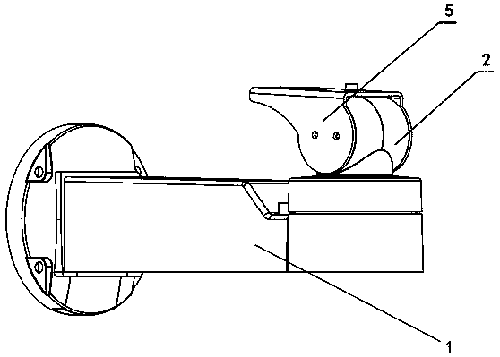 Transmission device of pan-tilt head camera